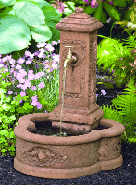 Petite Spigot Garden Fountain Ornate Style